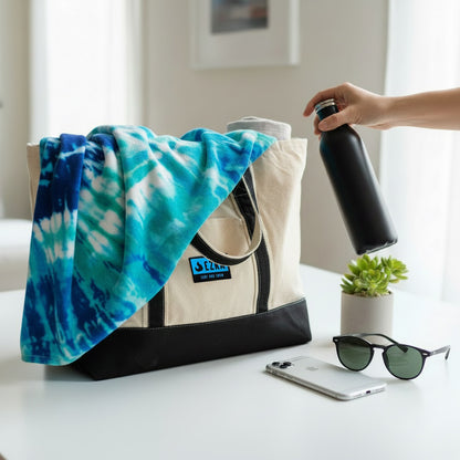 EZRA Classic Beach Tote Bag