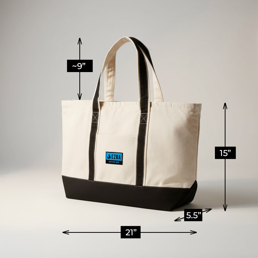 EZRA Classic Beach Tote Bag