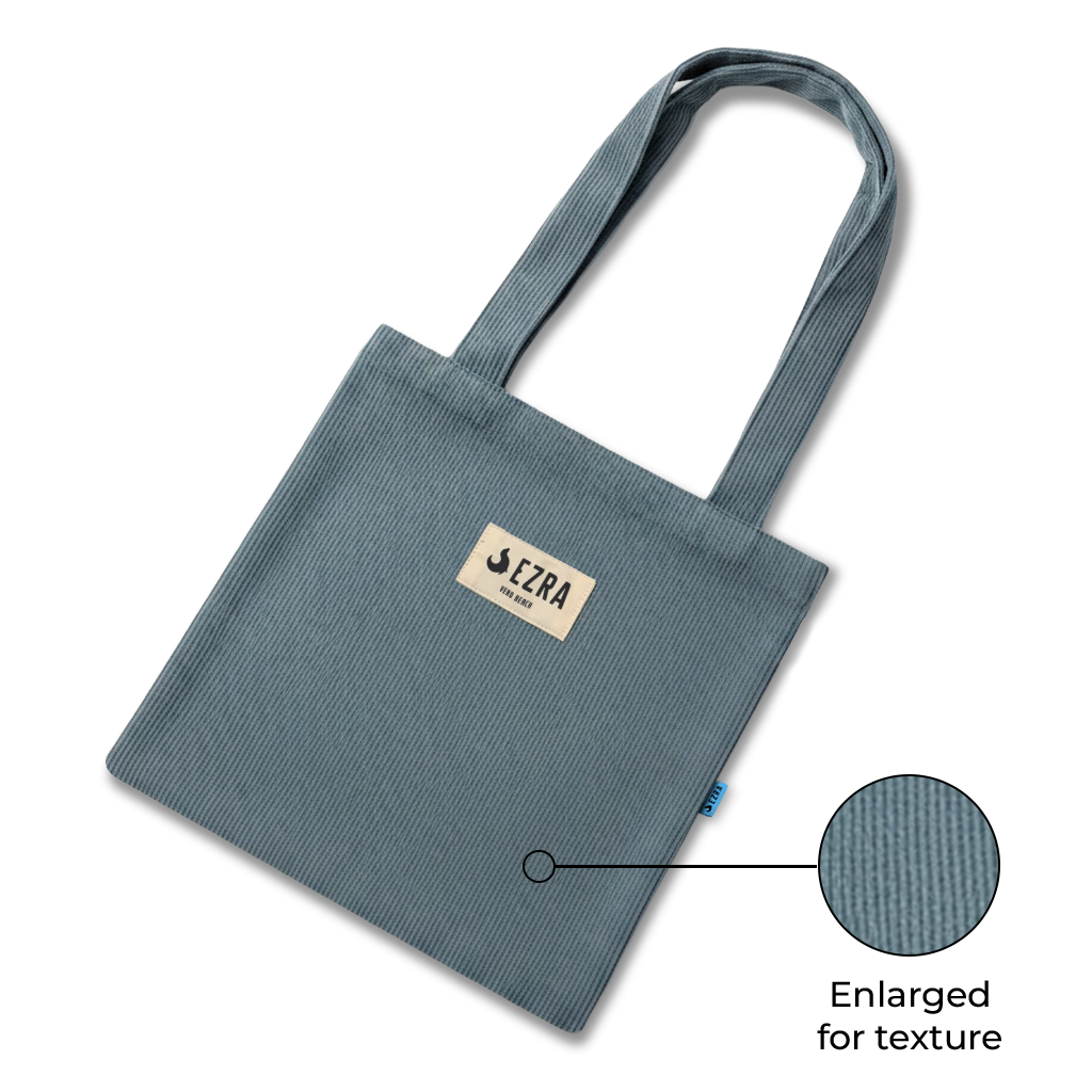 EZRA Retro Corduroy Tote Bag