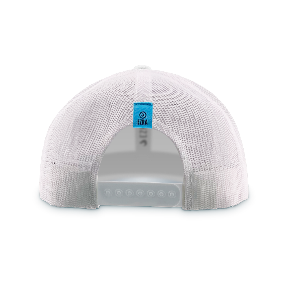 EZRA Moonlight White Trucker Hat