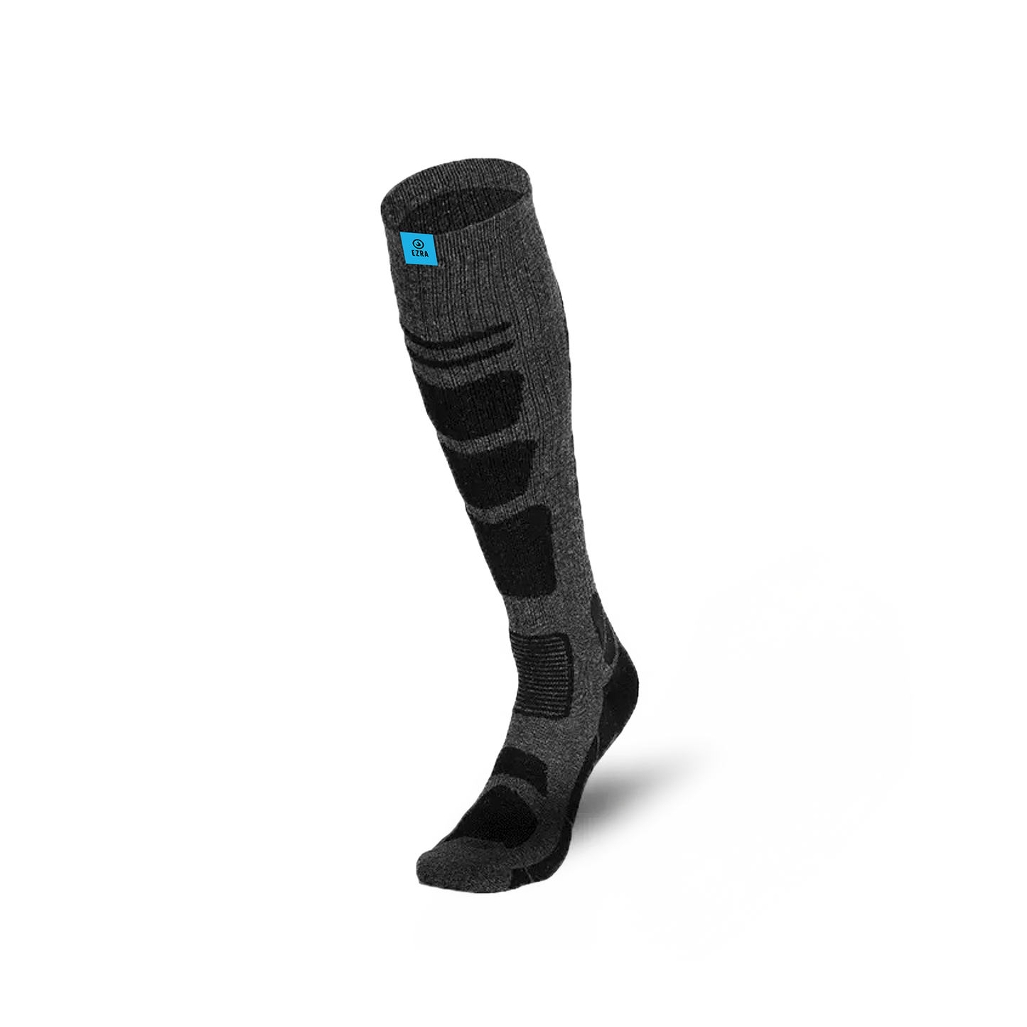 EZRA Unisex Ski Sock - Charcoal & Black