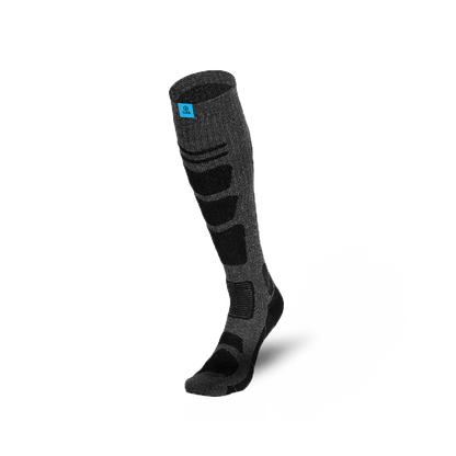 EZRA Unisex Ski Sock - Charcoal & Black