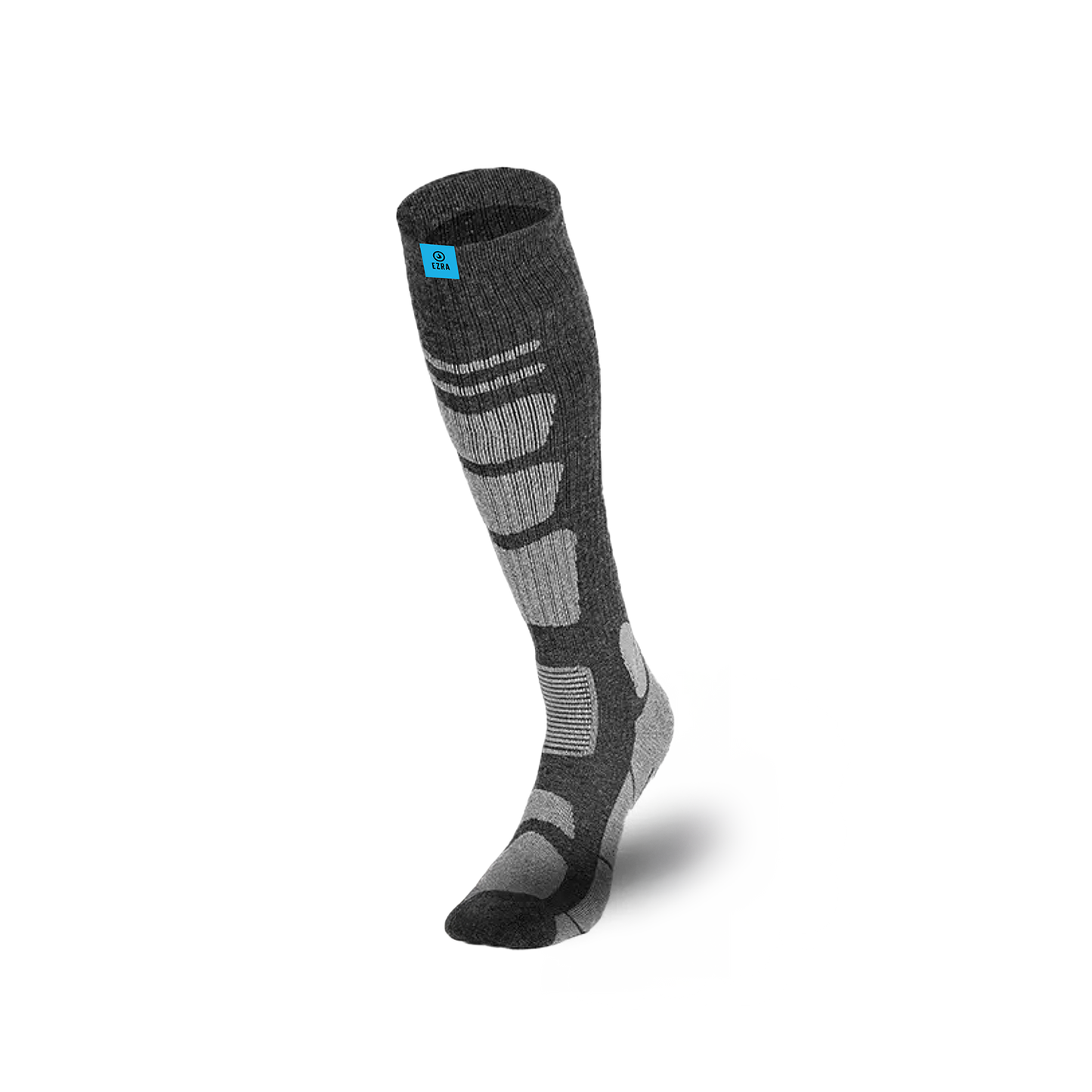 EZRA Unisex Ski Sock - Charcoal & Gray
