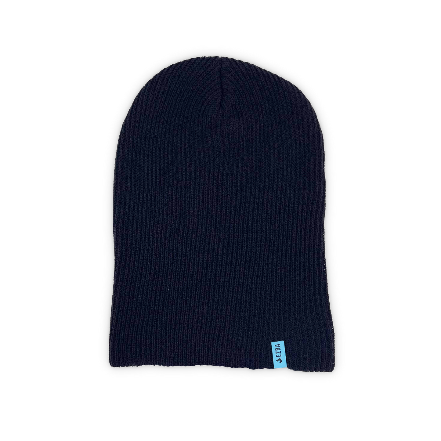 EZRA Adirondack Slouch Beanie - Black