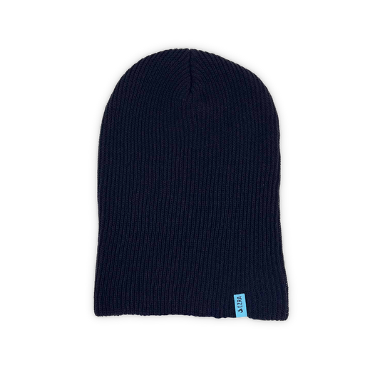 EZRA Adirondack Slouch Beanie - Black