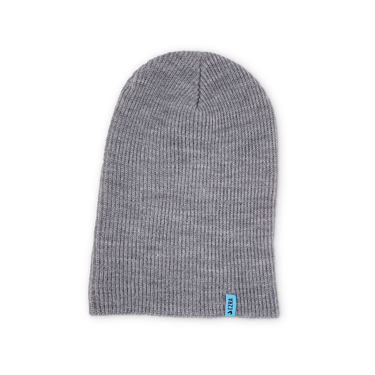 EZRA Adirondack Slouch Beanie - Heather gray