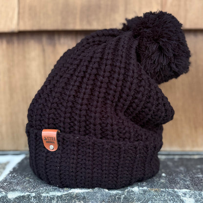 EZRA Canada Cable-knit Toque - Black