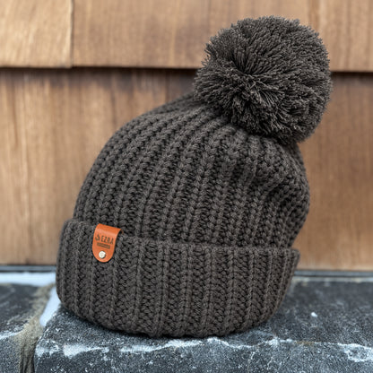 EZRA Canada Cable-knit Toque - Charcoal